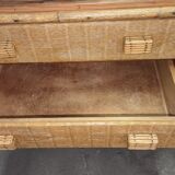 Enfilade en rotin design vintage