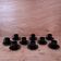 Set of 9 black coffee cups and saucers ARCOROC "Octime"