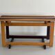 Mid-century Italian solid wood two-tone bench, 1950s, Italy