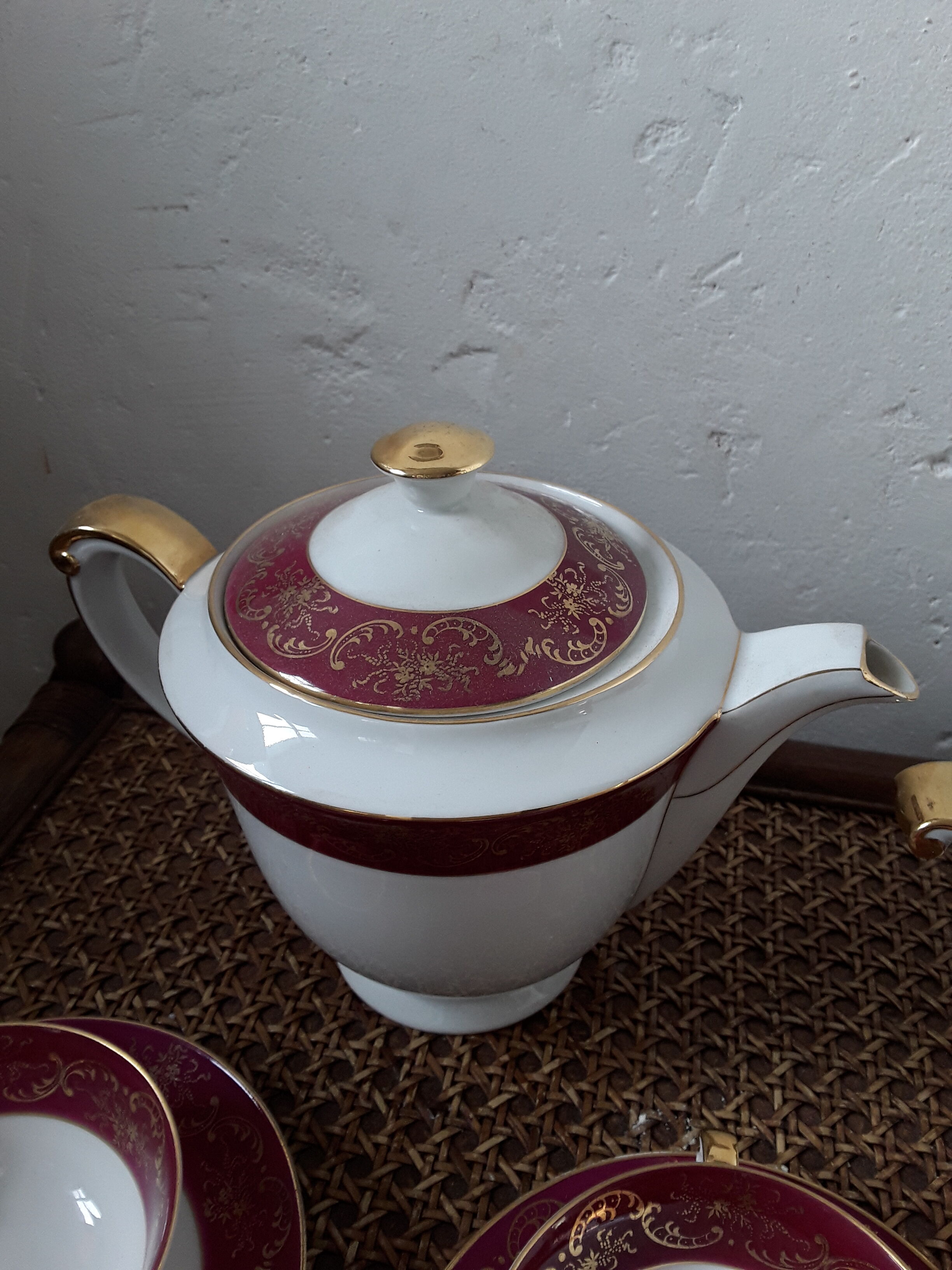 Limoges porcelain coffee service