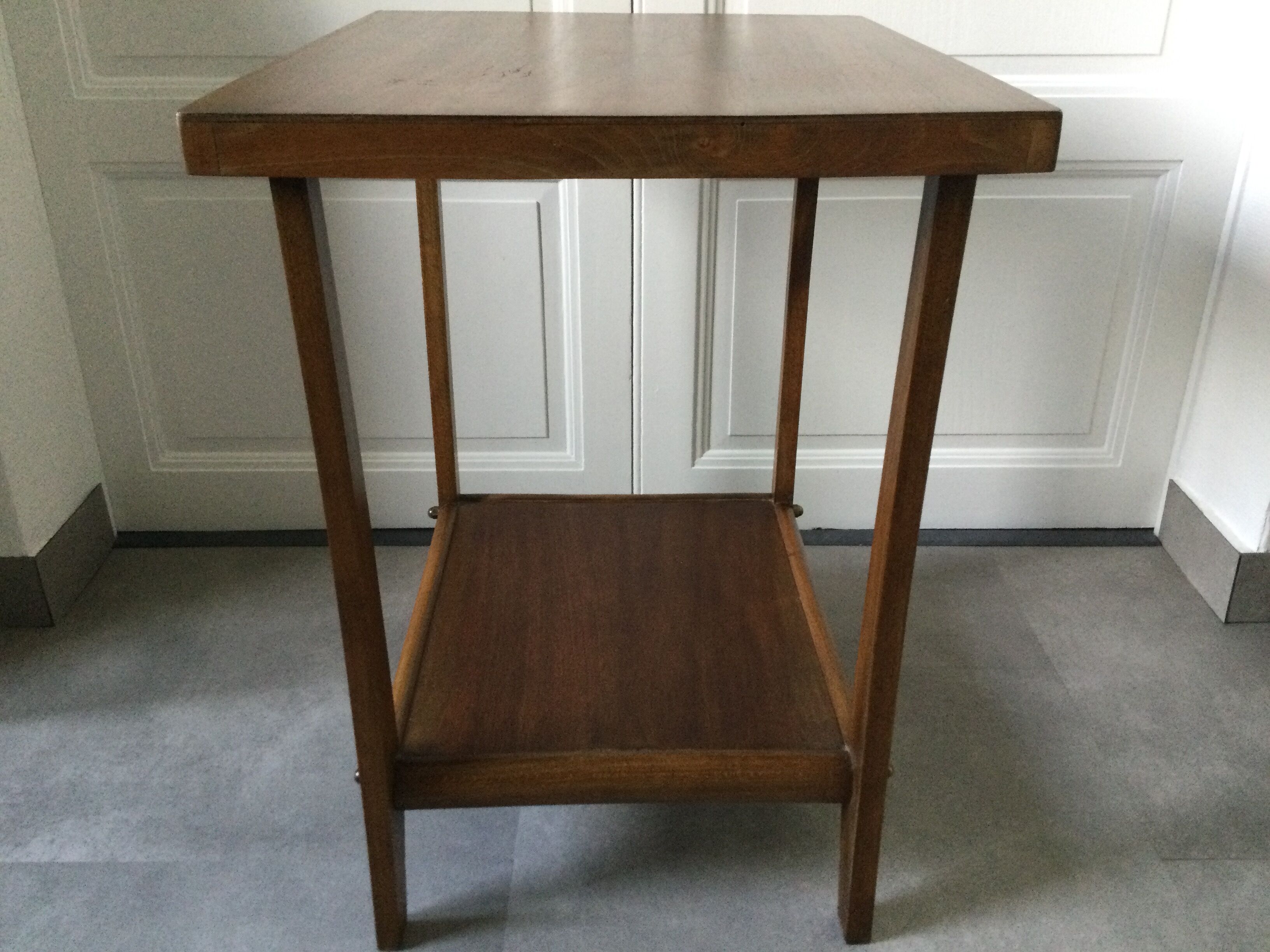 50s wood console art deco style