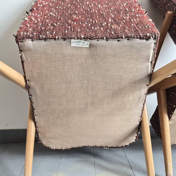 Paire de fauteuils vintage signés Erton 1950