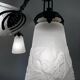Muller Art Deco glass chandelier