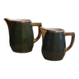 Empire green bistro water carafe and milk jug