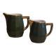 Empire green bistro water carafe and milk jug