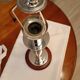 Art deco mahogany desk lamp foot