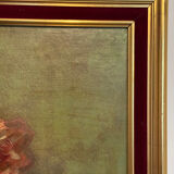 Antique painting, Still life with roses, signed Chaleyé