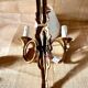 "50s hunting horn wall light, clip-on lampshades"