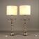 Pair of antique silver-plated candelabra, Italy, 20th century