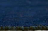 Hand-knotted anatolian vintage 1970s blue wool carpet