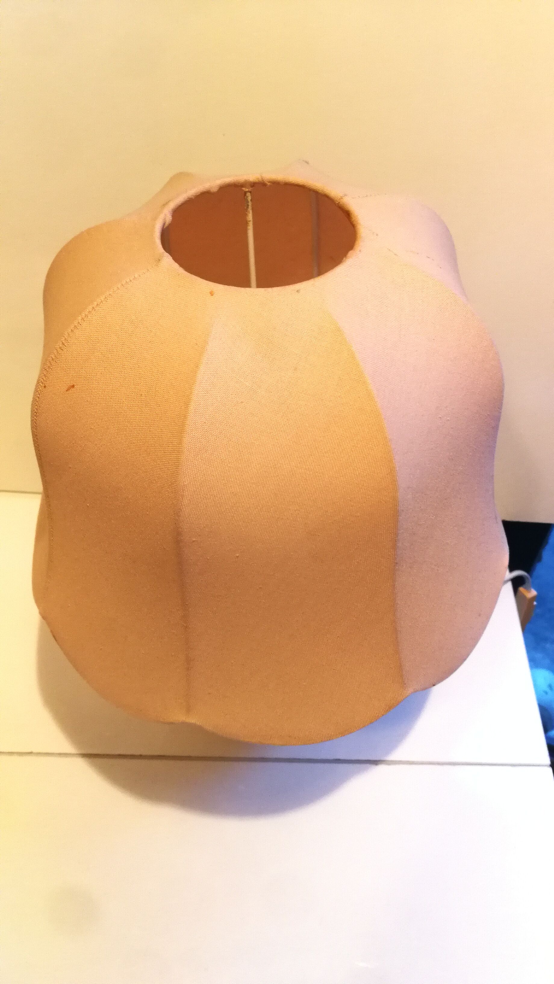 Lamp tulip pink powder, ceramic, vintage 60