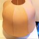Lamp tulip pink powder, ceramic, vintage 60
