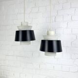 Pair of Tivoli Jørn Utzon pendant lights for Nordisk Solar Denmark, 1950-60s