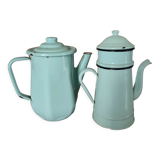 Cafetières émaillées vintage
