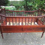 Vintage cherry wood bed
