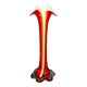 Murano Vase Soliflore "Coral" Vintage 60's Italy