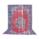 Multicolour Geometric Oushak Wool Carpet sku c69