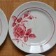 Lot de 4 assiettes Sarreguemines, collection Roseraie