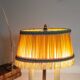 Lampe bouillotte 2 feux en laiton doré , lampe de chevet