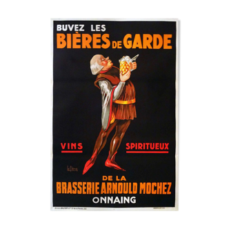 Affiche vintage - Buvez les bières de Garde