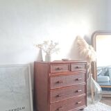 Vintage rattan chest of drawers circa 1960s