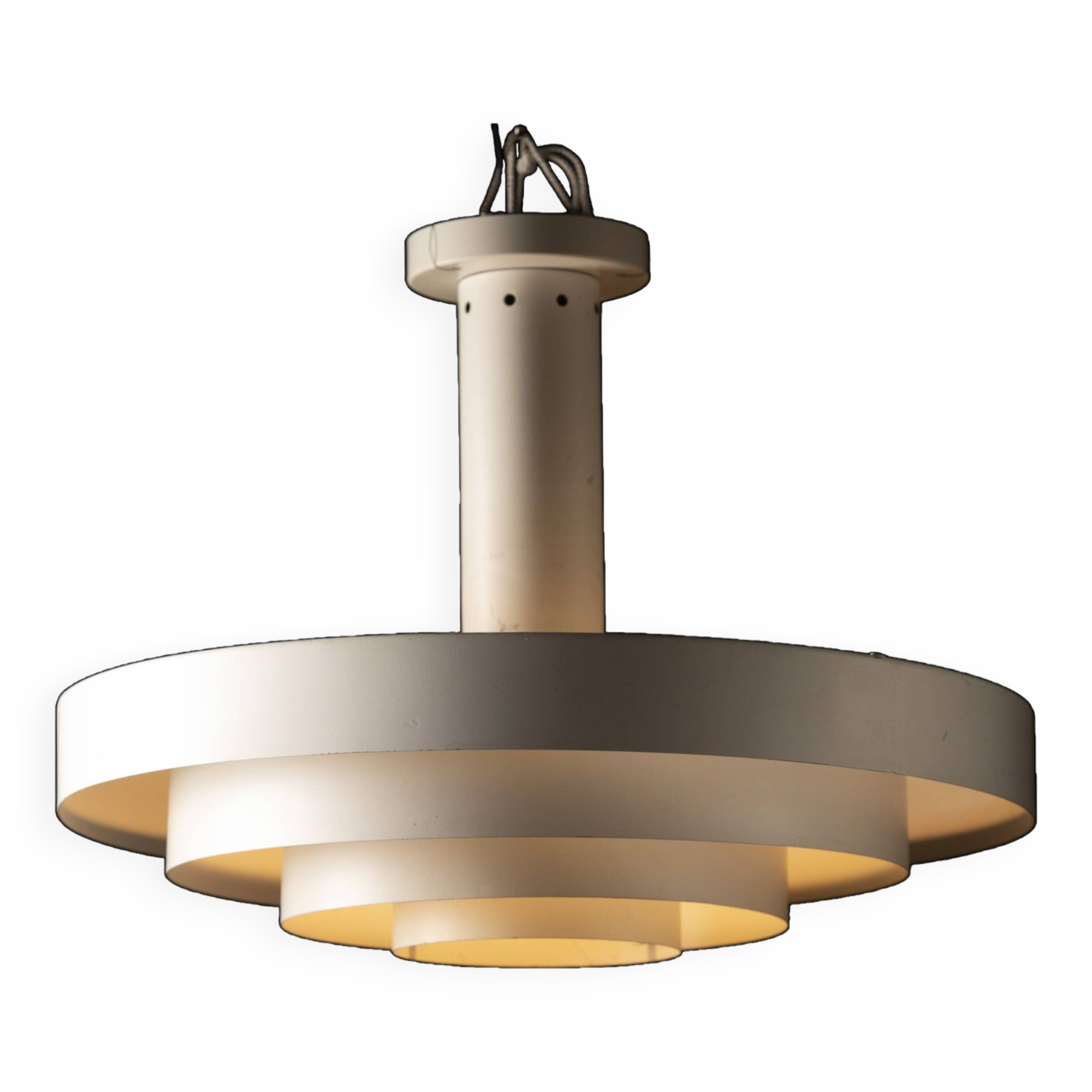 70s metal ceiling light