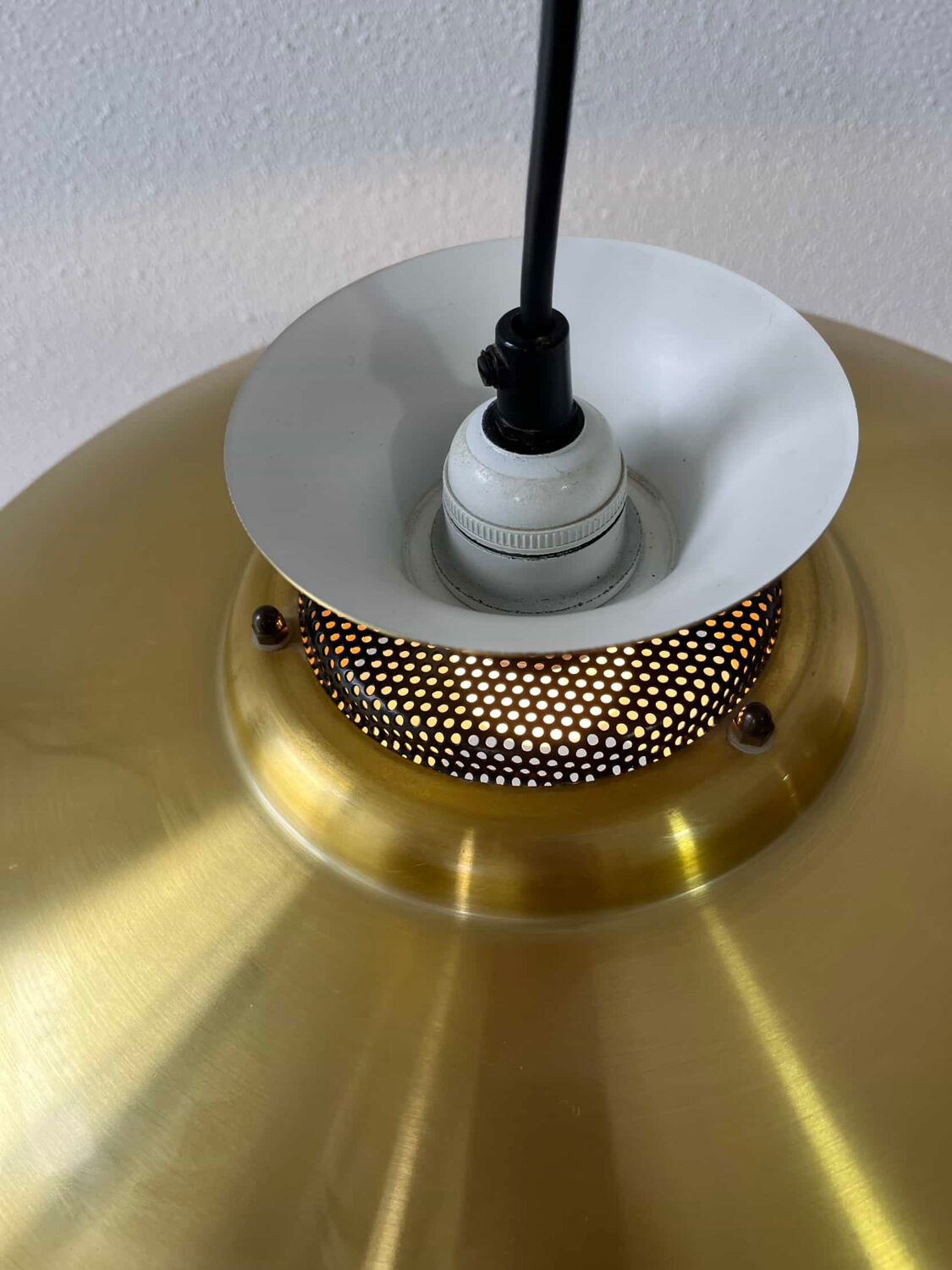 Vintage pendant lamp brass