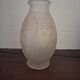 Superb art deco vase joma – frosted moulded glass – 1930s – very b
