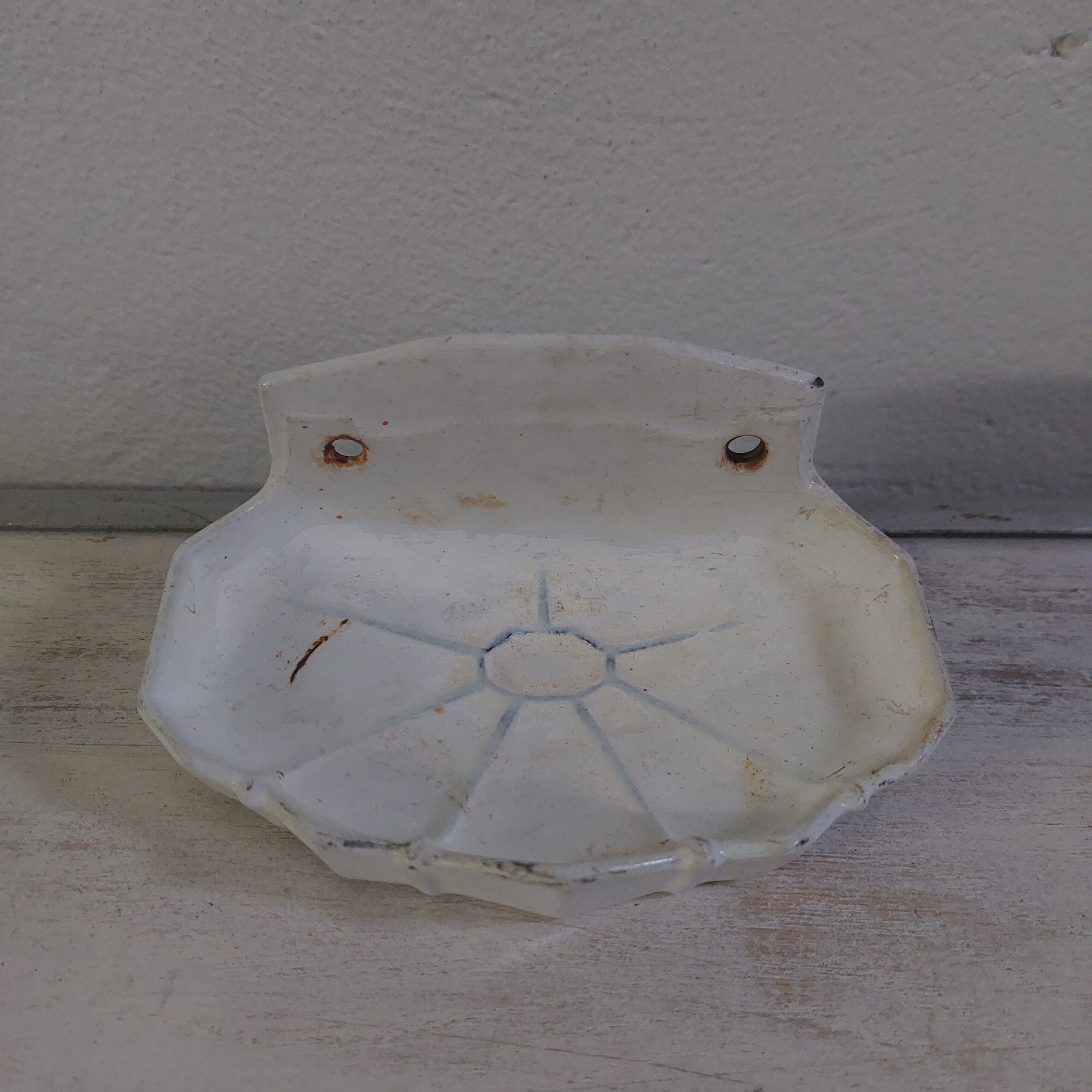 Porte savon fonte émaillé