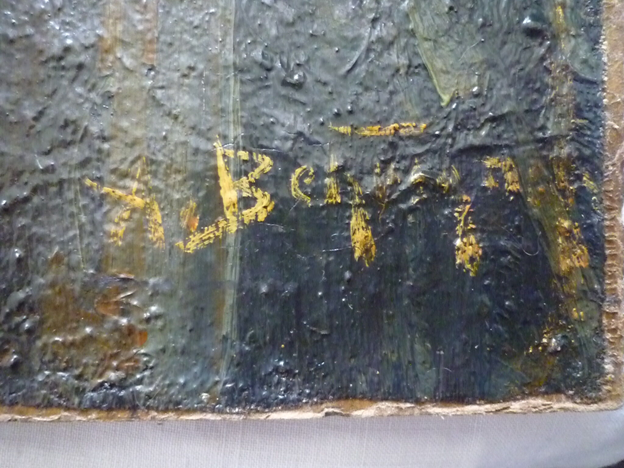 Oil table early twentieth bouquet of flowers