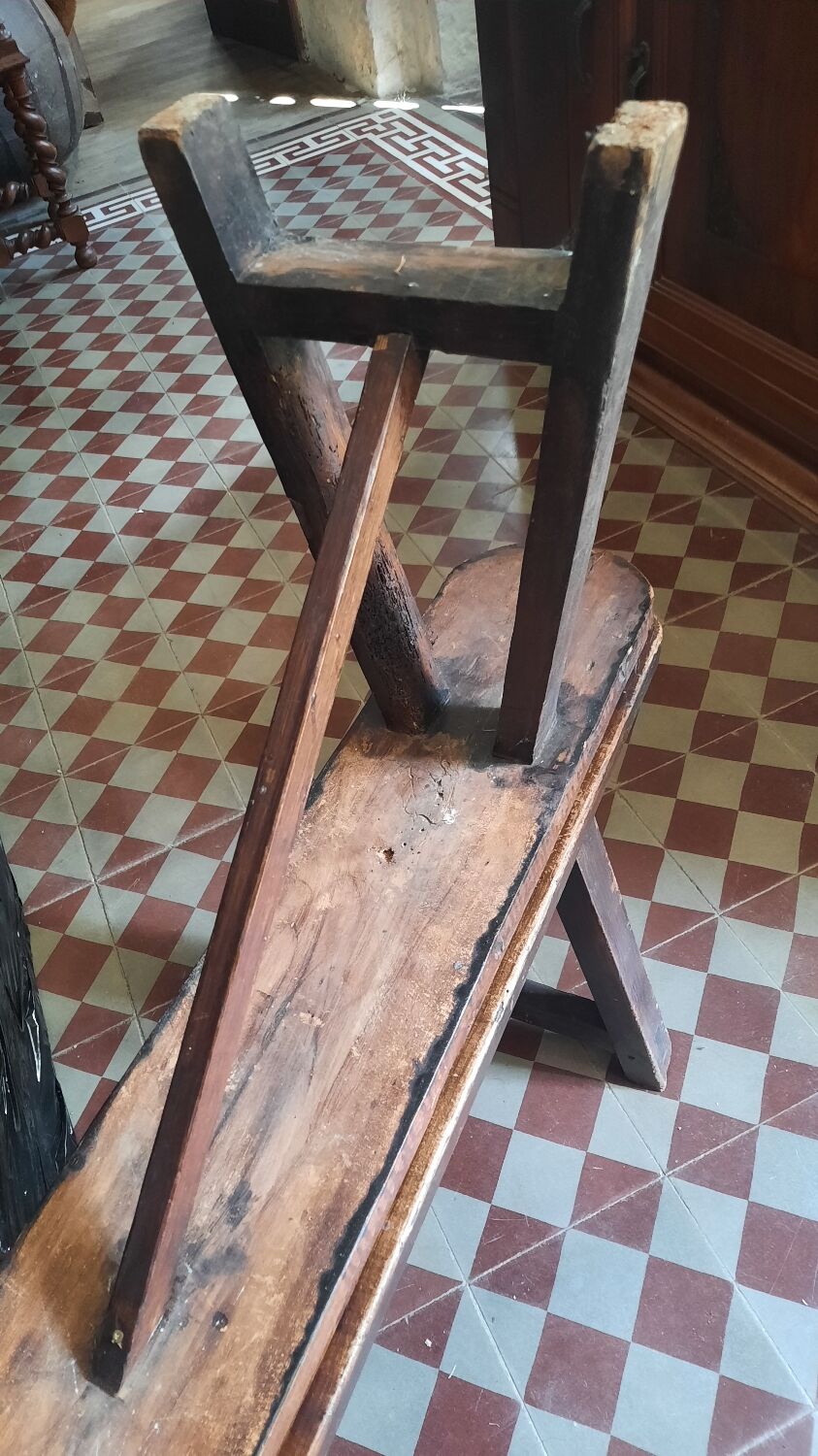 Farmhouse table and benches