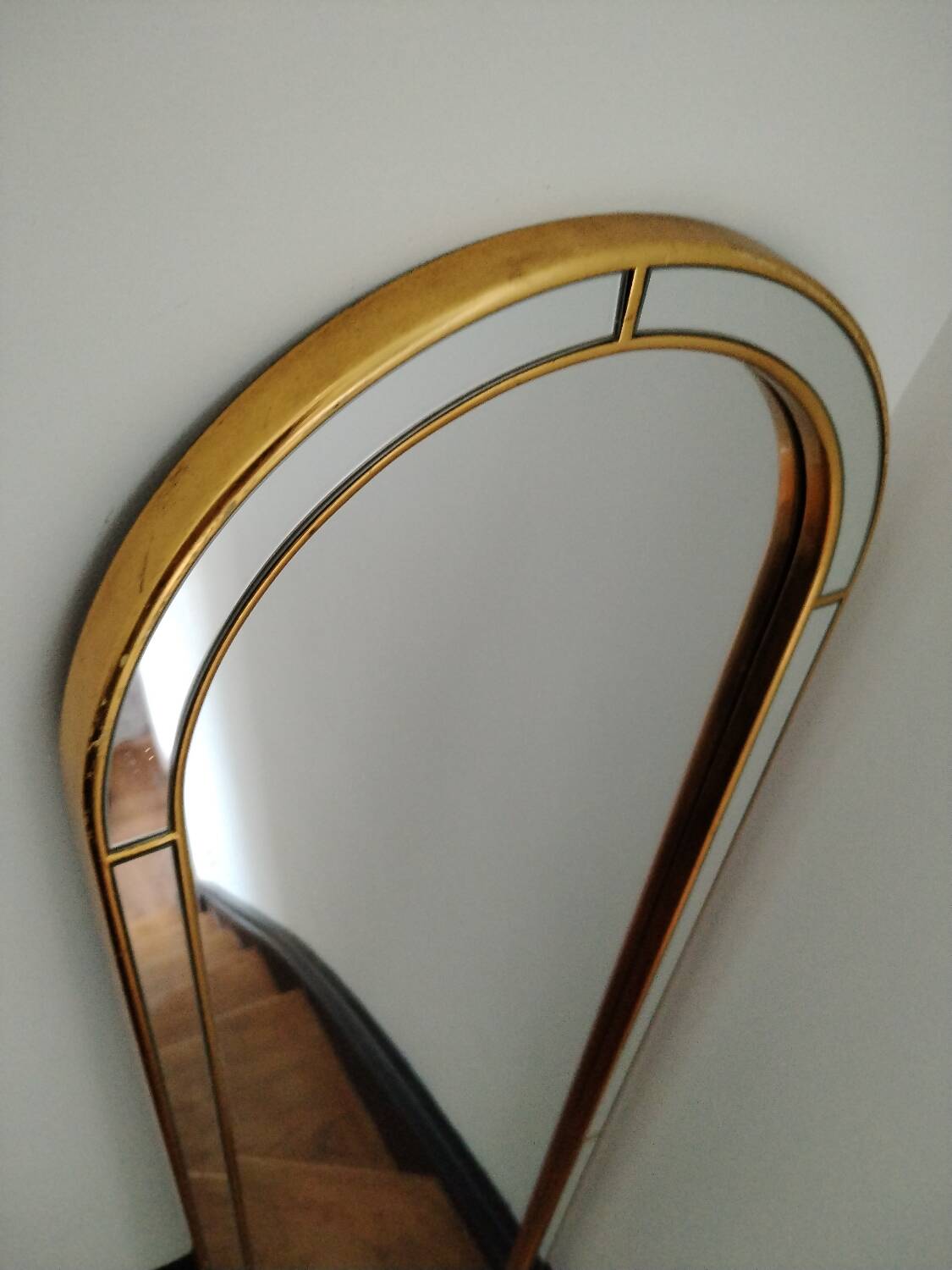 Large Vintage Deknudt Hollywood Regency Mirror