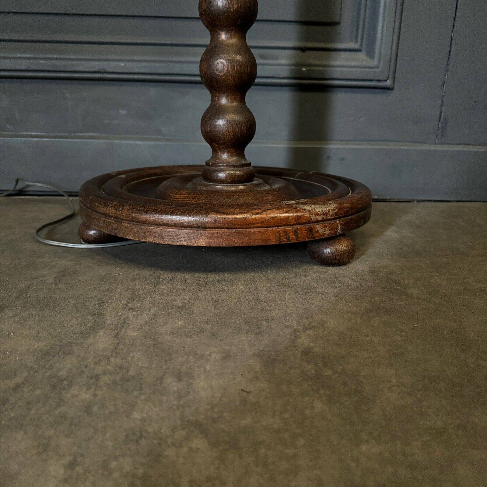 Floor lamp in the style of Charles Dudouyt 20th century turned wood