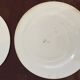 4 Clairefontaine ironstone flat plates, Cyclamens model