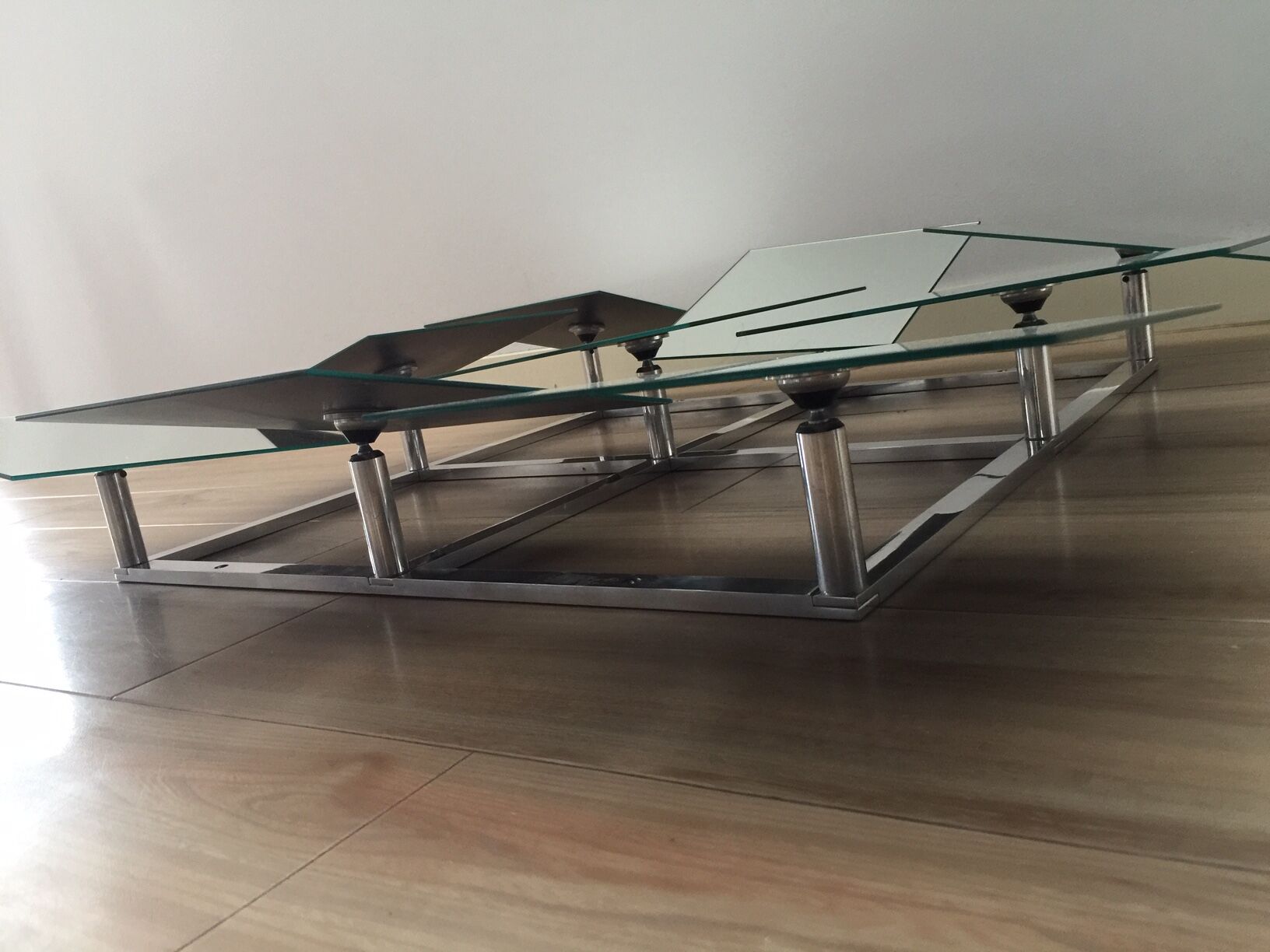 Scandinavian mirror has 9 removable panels by Markus Borgen