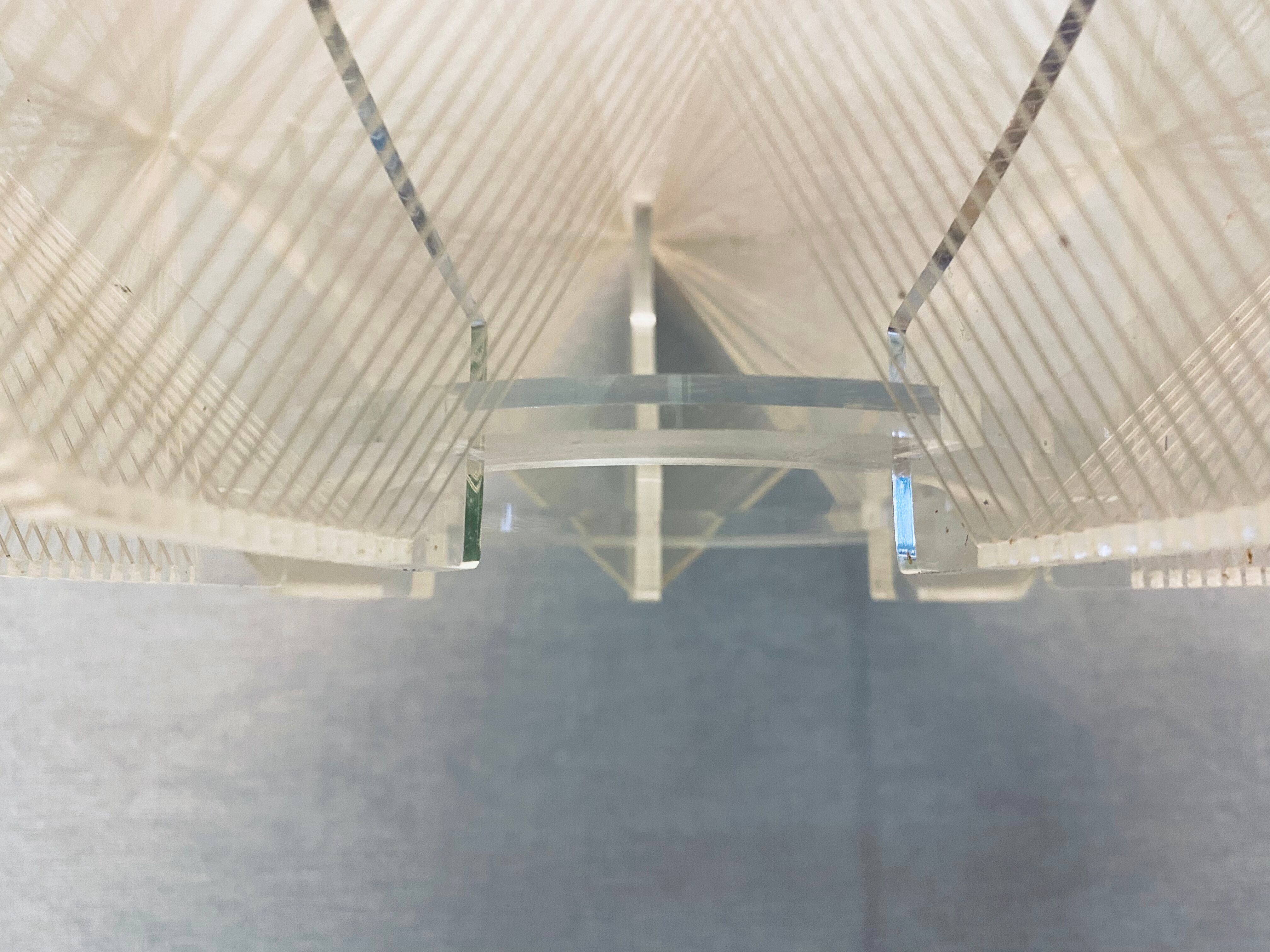 Space Age Sompex pendant lamp Perspex by Paul Secon