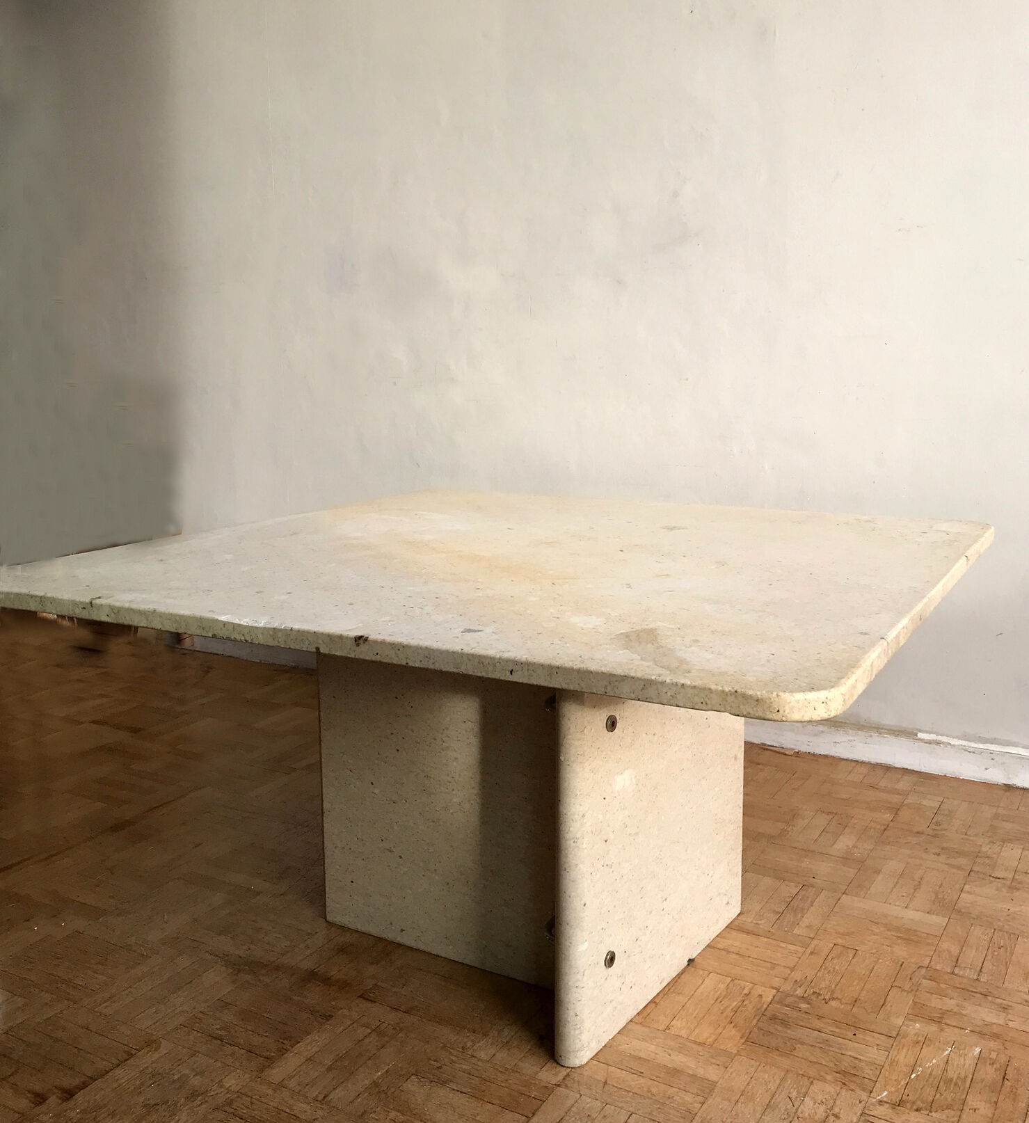Travertine coffee table from the 1970s