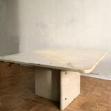 Travertine coffee table from the 1970s