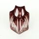 Art Deco vase, crystal, designed by J. Hoffmann, Moser, Czechoslovakia, 1950s