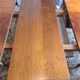 Table en bois Christian Robert + 6 chaises + rallonge