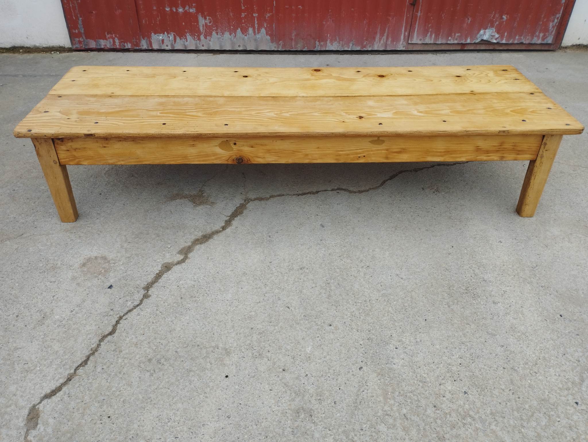 Antique coffee table in fir