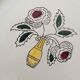 Vintage dessert plates – floral bouquet – French earthenware