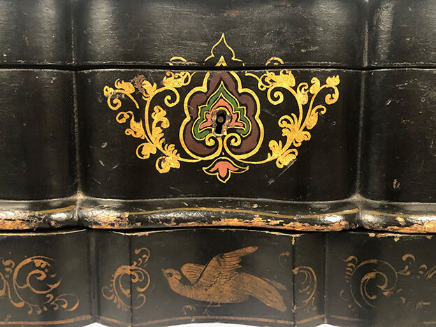 Napoleon III worker in blackened wood gilded