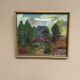 Mid-Century Oil on Canvas "Landscape" by Gunnar G, Vintage & Framed 49x41cm