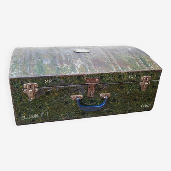 Metal Travel Suitcase Patina Origin India