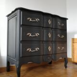 Vintage black chest of drawers