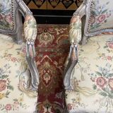 Paire de fauteuils cabriolets de style Louis XV