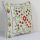 Vintage embroidered cushion cover 41x41 cm