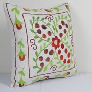 Vintage embroidered cushion cover 41x41 cm