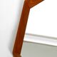 Very nice 1960s octagonal teak wall mirror | 45cm